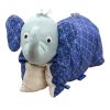 Flosinn Tierkissen Elefant Bio Teddyplüsch Öko Blau Kuscheltier