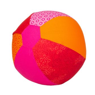 Flosinn Babyball Luftballonhülle Spielball Rot Orange Pink mit Luftballon